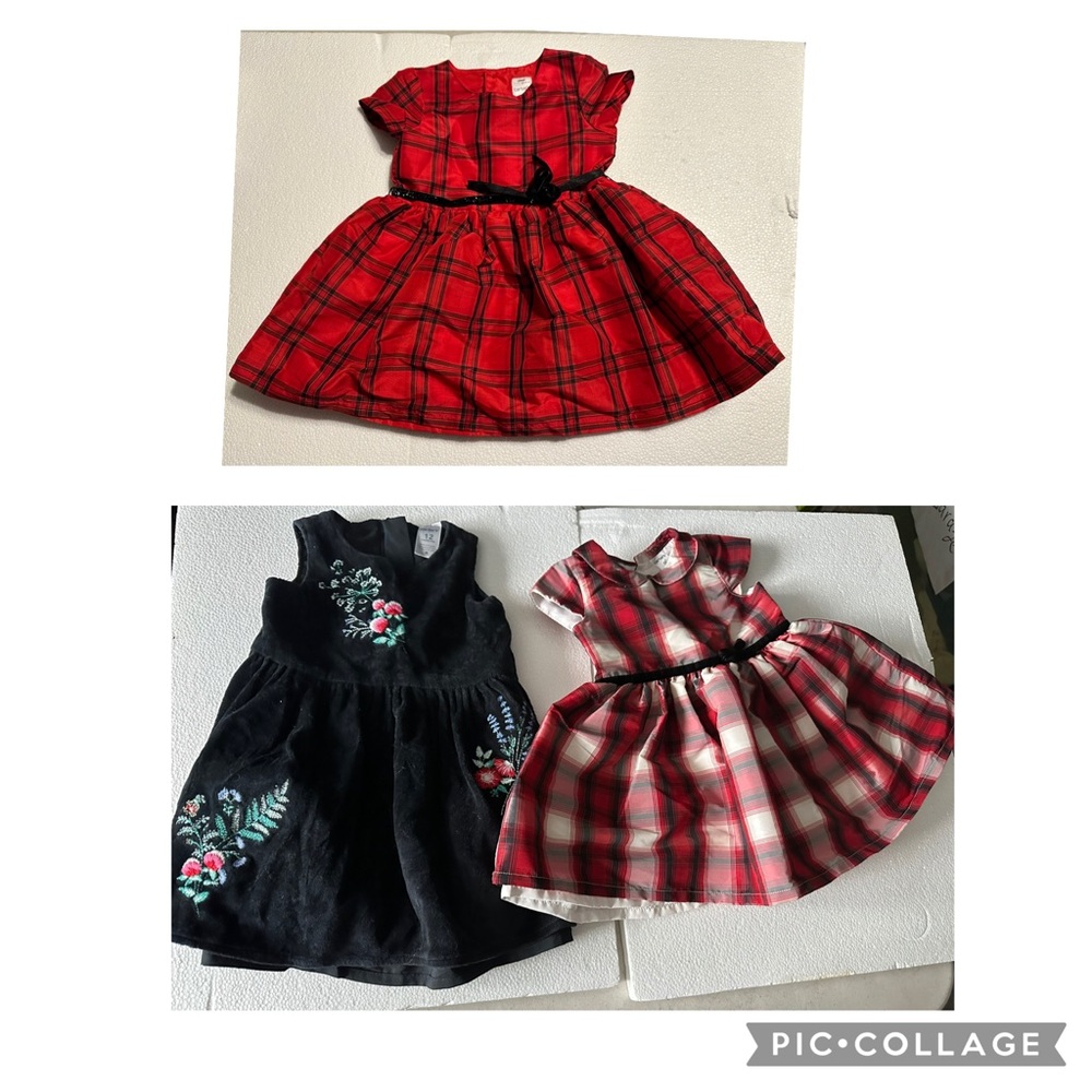 Carter's Red Plaid Dress for Girls